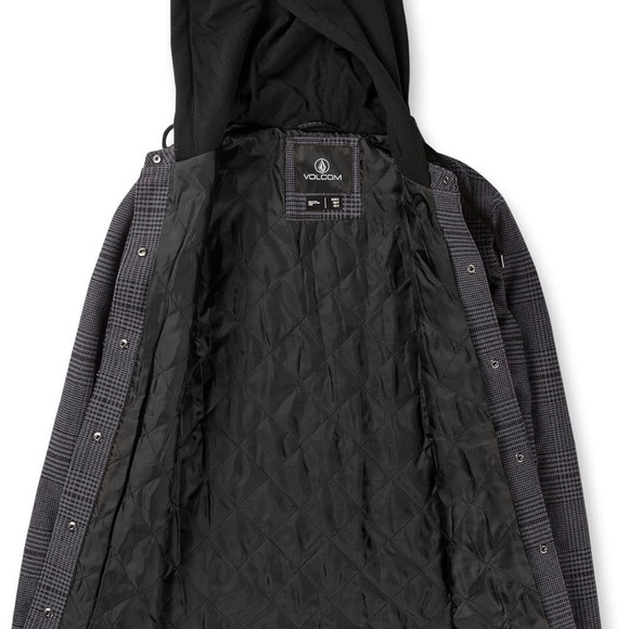 Volcom Navy Plaid winter snow Jacket - Picture 8 of 13